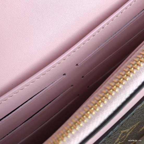 WIS WALLET CHAIN FLORE VUITTON LOUIS 0929